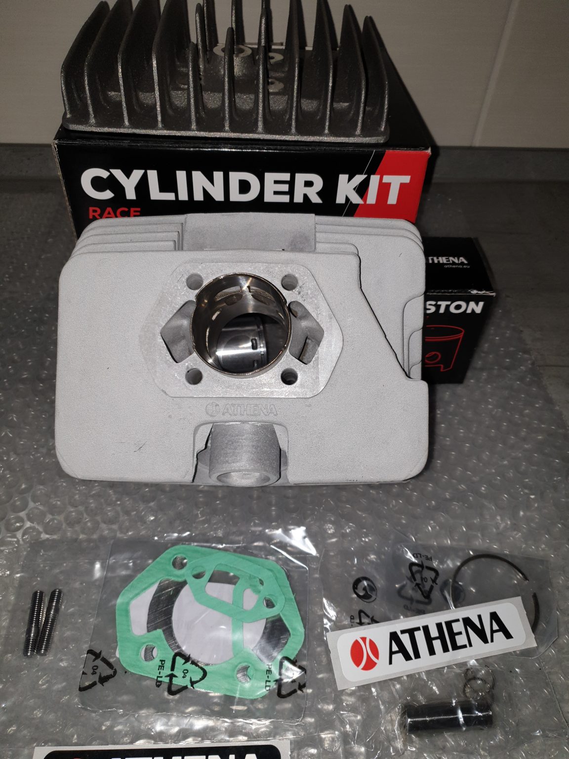 Tuning Zylinder Athena 70ccm 45mm 4 Kanal 13PS für Zündapp Supertherm